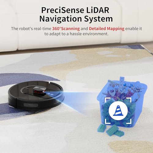 Robot vacuum navigating home with LiDAR