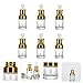 GALPADA 6pcs Essential Oil Dropper Bottles Empty Perfume Glass Bottles Dispenser Refillable for Travel Beauty