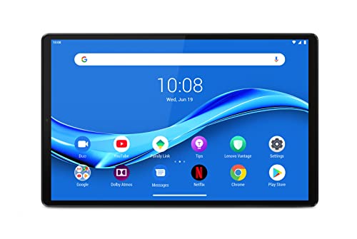 Lenovo Tab M10 Plus Seconda Generazione, Display 10.3' Full HD, 4G LTE, RAM 4GB, Memoria 64GB, Tablet Android Pie, Storm Grey, Esclusiva Amazon, Alimentatore