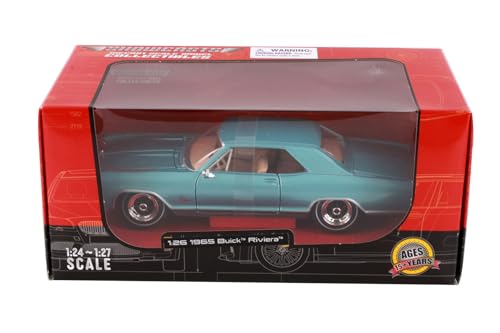 Modelo a escala 1:26 1965 Riviera Hardtop azul miniatura 2