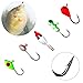 THKFISH Ice Fishing Jigs Kit, Jigs Heads for Ice Fishing Gear, Ice Fishing Lures for Panfish, Crappie, Walleye, Perch, Trout and Bluegill 18/40/70pcs