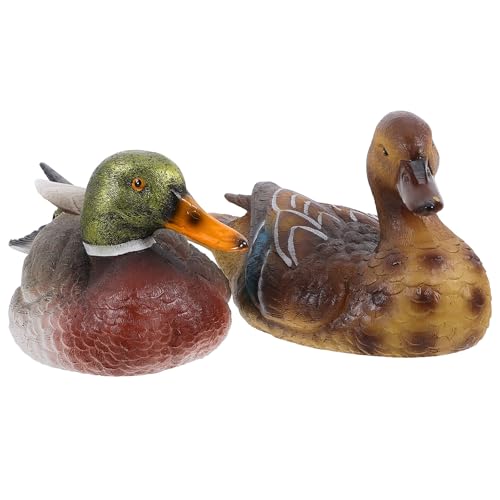 Canard Colvert en Résine Solide, Statues Résistantes Intempéries