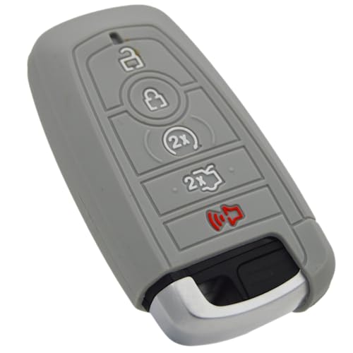 Image of Silicone Key Fob Cover for Ford F150 Mustang Explorer Expedition Escape Edge Bronco Transit Maverick and Lincoln Navigator Nautilus Aviator Corsair