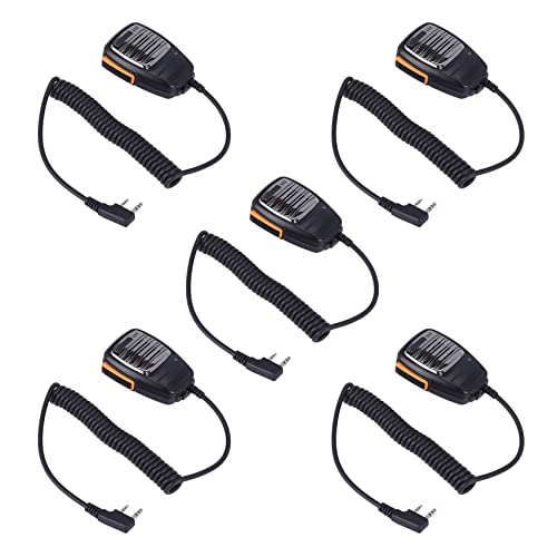 Microphone pour UV-5R avec haut-parleur intégré et clip rotatif pour talkie-walkie