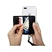 Tainada Stick On 3M Adhesive Flip Phone ID Credit Card Holder Wallet with Detachable Wristlet and Phone Stand Function for iPhone, Android and Most of Smartphones (Lady Black)