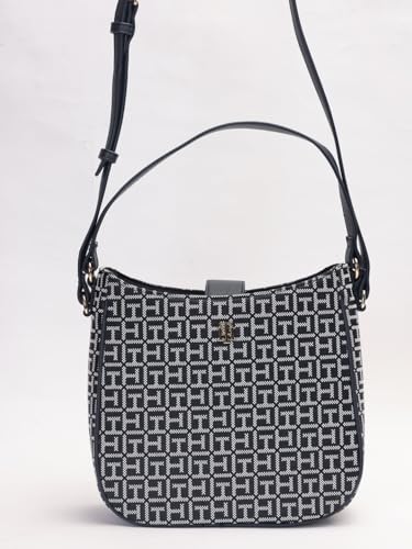 Image of Logo Black Polyester Sling Bag
