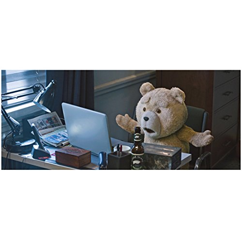 テッド2ページ Ted 2 with Ted Seated in Front of Computer with Arms Out 8 x 10