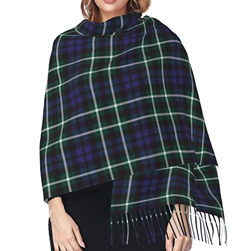 Winter Warm Wrap Shawl Grant Weathered Tartan Print Scarves Blanket Scarf For Women Men4