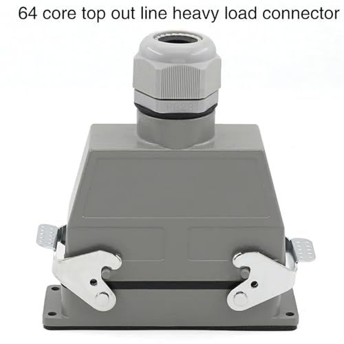 Conector rectangular industrial de 64 núcleos HDC-HDD-064-1 de 250V y 10A para engarzado 7
