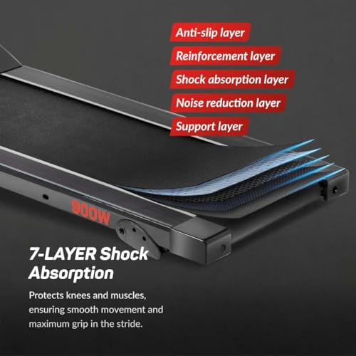 FITFIU Fitness MC-90 - Tapis de Course Pliable, 3 Niveaux d'inclinaison, écran LCD Multifonctions, connectivité App (Zwift, Fitime, Kinomapp), Tapis de Course pour la Maison et Le Bureau – Image 6