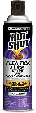 Hot Shot Flea, Tick & Lice Killer with Odor Neutralizer (Aerosol) 14 Oz (1 pack)