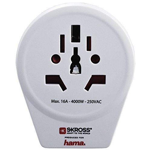 Steckdosenadapter mit USB-Port, für deutsche Schutzkontakt Steckdosen „World to Europe USB“ (Reiseadapter für Geräte aus UK, USA, China,