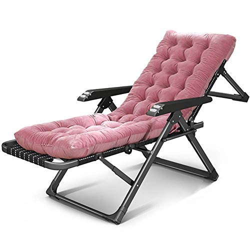Silla reclinable resistente con dispositivo de masaje, soporta 440 libras, diseño plano, gravedad cero de gran tamaño para patio y césped