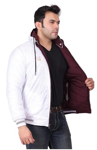 Image of Quark Export Quality Reversible Puffer Jacket in GLD Material best for Winterwear /Hiking /Biking /Camping /Mountaineering /Racing /Climbing /Tracking(Control Temperature up to 3 Degree Celsius.)(3C)
