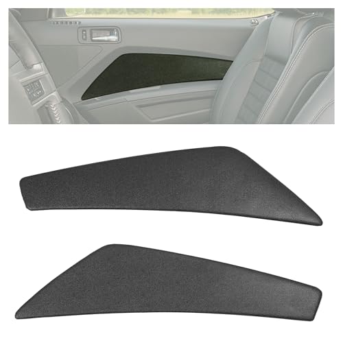 BALOCEO Pair Black Door Panel Insert Compatible with 2010-2014 Ford Mustang ABS Plastic Textured Black Left & Right