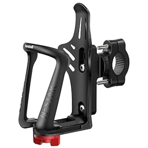 Lamicall Bike Water Bottle Holder – [for 1.9-2.8″ Diameter Bottles] [for Handlebar & Frame] Motorcycle Cup Holder, Bicycle Drink Cage with Screw Tool, Fit Standard and Smaller Size Bottles