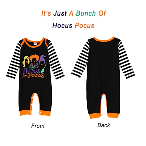 CM C&M WODRO Newborn Infant Baby Girl Halloween Hocus Pocus Romper Jumpsuit Long Sleeve Onesie Bodysuit Outfits Clothes3