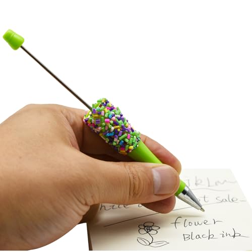 Lopenle Pack 12 Bolígrafo Gel con Cuentas Coloridas miniatura 3