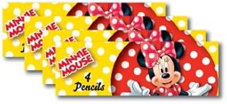 Disney 995244 Red Minnie Mouse Pencil Sets-8 Pcs, 4 Count (Pack of 2)