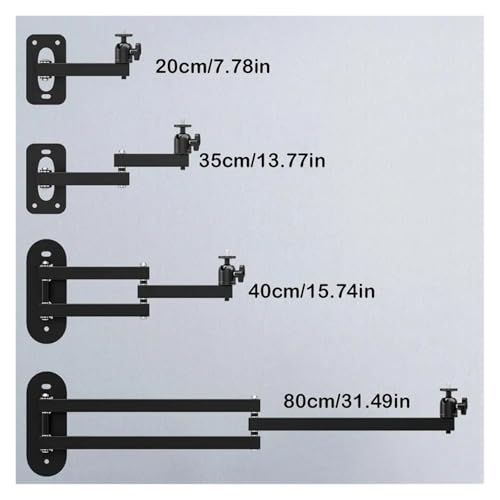 Bras de support projecteur mural réglable aluminium C - 6