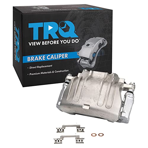Image of TRQ Front Left Right Brake Caliper w /Bracket Driver Passenger Side | For 2005-2011 Chrysler 300 2009-2011 Dodge Challenger 2006-2011 Charger 2005-2008 Magnum