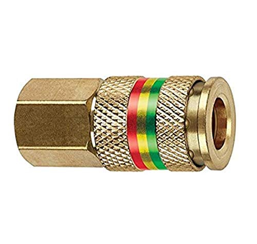 Tru-Flate 13-515 1/4" I/M/T/A x 1/4" FNPT Brass Combo Coupler