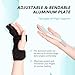 Pinky Finger Splint, Boxer Fracture Splint, 4th & 5th Metacarpal Brace, Hand Splint for Broken Finger, Trigger Finger Brace, Adjustable 2 Finger Brace for Arthritis, Tendonitis, Mallet Finger(S/M)