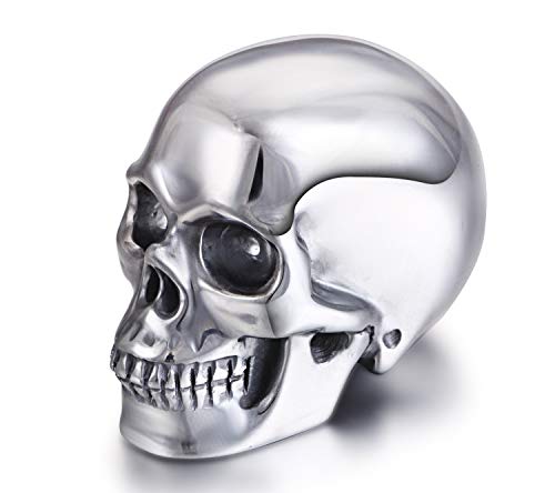 Skullis 2.0" Tera-Hertz Crystal Skull, Hand Carved Gemstone Fine Art Sculpture, Reiki Healing Stone Statue. #TOP1