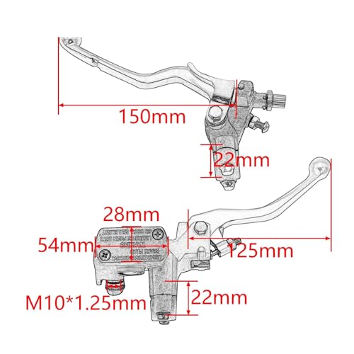 Levier frein moto 22mm pour rouler sur circuit avec votre CRF - 4