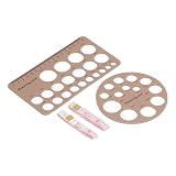 petjoyful Flansch-Messwerkzeug, Größen-Nippel-Lineal-Set, Silikon für Brustpumpen, rund und...