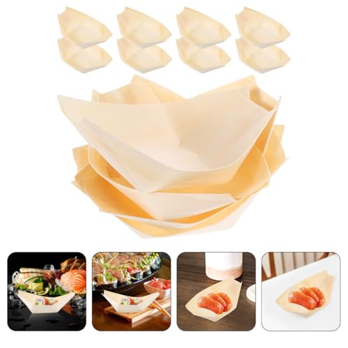 Platos de Madera Uonlytech 50 piezas 2.5 pulgadas miniatura 7