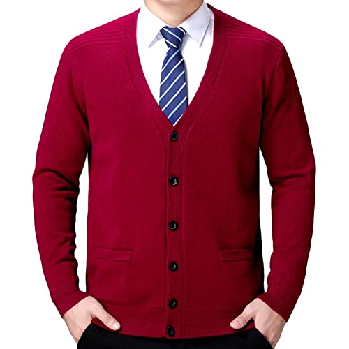 Suéter sin mangas para hombre Kaxiya2021 talla L rojo miniatura 1