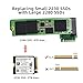 xiwai 90 Degree Angled PCI-E 4.0 NVME M-Key M.2 22x30mm to 22x80mm High Storage Extension SSD Converter Board Upgrade Expansion Adapter Compatible with 2230 to 2280 SSD Handheld ROG Ally Gaming