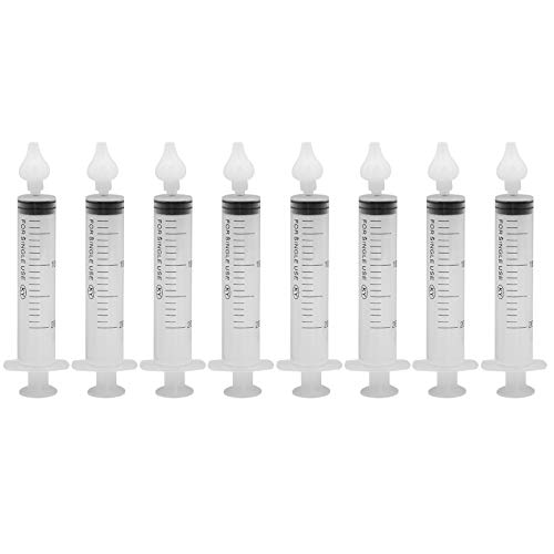 8 Unidades de Seringa Irrigadora Nasal | 20ml Seringa para Nariz para rInite Infantil | Sistema de Irrigação Nasal de Pressão Limpador de Nariz de Seringa com Ponta de Cateter Multifuncional(#1)