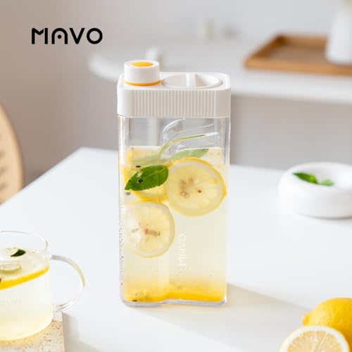 MAVO Cafeteira Cold Brew, cafeteira gelada de 765 g e cafeteira de chá, filtro de malha fina, vedaçã