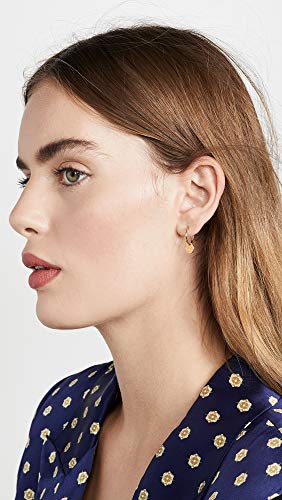 gorjana - Ana Coin Huggies 1/2" Diameter - Coin Charm -Surgical Steel Hinge Closure - Timeless Shine and Durability - Elegant and Versatile Design3