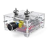 AIYIMA Fever 6J1 Tube Amplifier Preamp Board HiFi Dual Channel Class A Volume Control Tone Preamplifier Board with Crystal Case