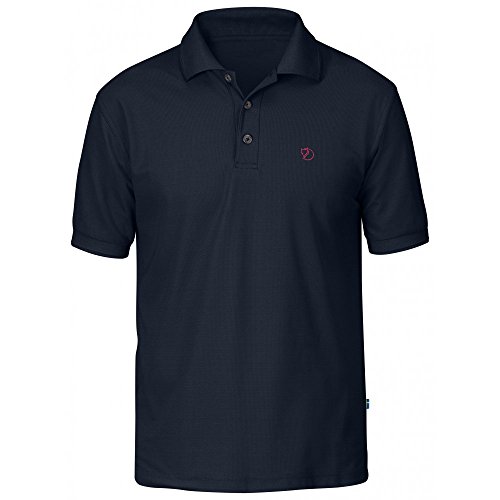 FJÄLLRÄVEN herr Crowley Pique kort ärm poloskjorta BLÅSVART 3XL