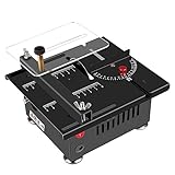 【Profondeur de coupe】 La profondeur de coupe de cette table de coupe est d'environ 30 mm (1,5 pouces). opération humanisée pour répondre à vos besoins; la profondeur de coupe est beaucoup plus élevée que les autres mini scies à table sur le marché.