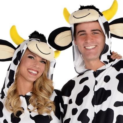 Amazon.com: Black/White Cow Zipster Costume - Adult L/XL, 1 Pack 