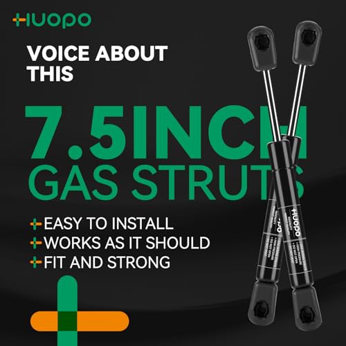 Huopo C1602584A C1615046 7.5 Inch 20Lb/89N Gas Shock Strut Lift Support Fit For Sentry Safe Door Replacement Parts Rv Overhead Cabinet Lid Lightweight Sentrysafe Replace Tool Box Spring thumb #5