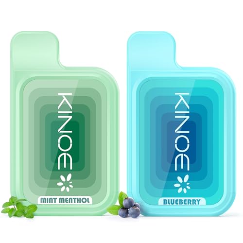 KINOE �d�q�^�o�R �g���̂� �~���g�����\�[��+�u���[�x���[ 2�{�Z�b�g ��6000��z���\ VAPE �����^�ѕ֗� �x�C�v �|�P�b�g�V�[�V�� �����C���΂� �։��p�C�| ���� �j�R�`���Ȃ� �^�[���Ȃ�