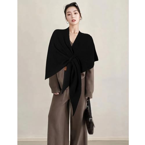 Women's Solid Color Shawl Wraps Women Knitted Shawls and Wraps Cardigan Cape Wool Cashmere Shoulder Top Sweater Shawl Scarf3