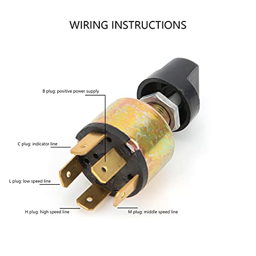 Air Conditioning Blower Switch, AC Switch Easy Control for Heater for