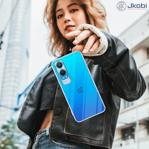 Image of Jkobi Back Cover for OnePlus Nord CE 4 Lite (Silicone Clear Shockproof Case with Camera Protection | Soft and Flexible | Transparent)