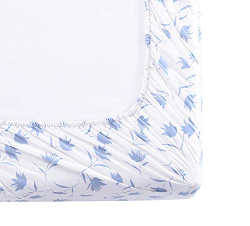 Image of Stone Cottage - King Sheets, Cotton Percale Bedding Set, Crisp & Cool Ideal Bedding Set (Floral Breeze, King)