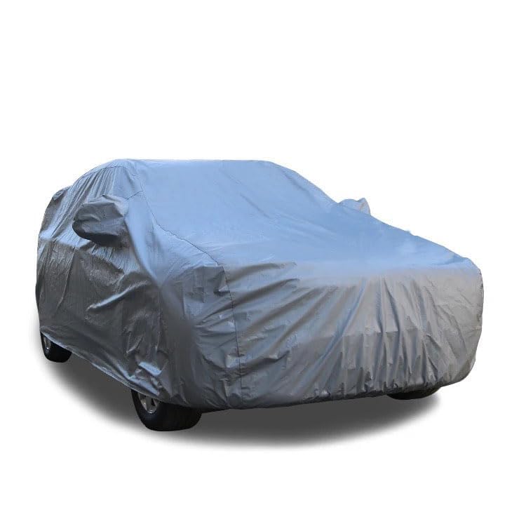 All Weather Protection Car Cover for T-ROC | Anti Dust, 100% Waterproof, Custom Fit, Multi-Layered, Elastic Grip, Buckle Hook with Mirror Pocket | (Grey)