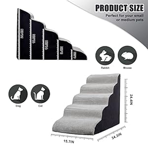 Dog-Stairs-24-inches-High-5-step-Dog-Stairs-for-High-Beds-24-28-inches-Tall-Dog-Stairs-for-SmallLarge-Dogs-to-High-Beds-26-inches-Non-Slip-Dog-Stairs-Steps-for-Beds-28-inches-Light-Grey - Cucciolini Doodles   Dog-Stairs-24-inches-High-5-step-Dog-Stairs-for-High-Beds-24-28-inches-Tall-Dog-Stairs-for-SmallLarge-Dogs-to-High-Beds-26-inches-Non-Slip-Dog-Stairs-Steps-for-Beds-28-inches-Light-Grey