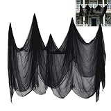 👉【¿Qué obtienes? 】Lista del paquete: 1 pieza de tela de terror de Halloween. La red de Halloween combina bien con cualquier decoración o disfraz de fiesta de Halloween.