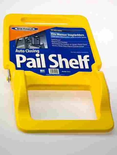 Werner Polyethylene Yellow Pail Shelf 1 pk -  76-2